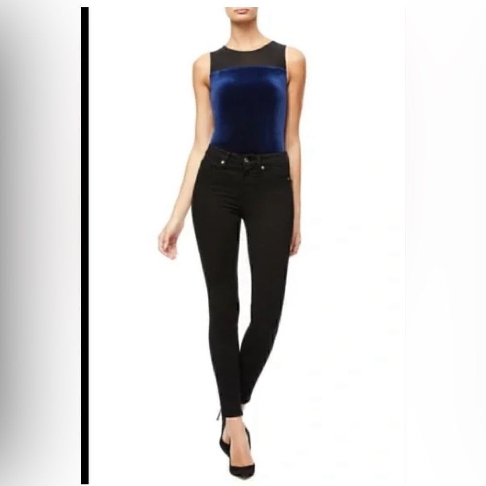 Good American The Mixed Velvet Bodysuit size 3. NWT - Picture 2 of 3